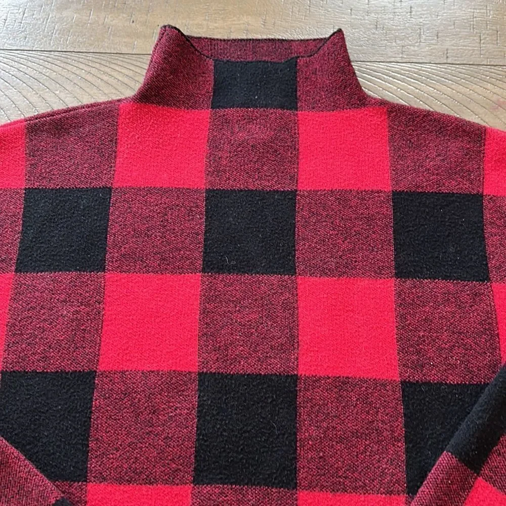 🌴 Tommy Bahama 🇧🇸 Mock 🐢Neck Sweater Buffalo🦬 Scotland🏴󠁧󠁢󠁳󠁣󠁴󠁿 Plaid
